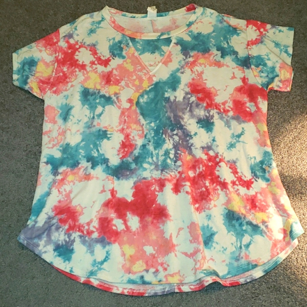 Flamingo tie dye tunic